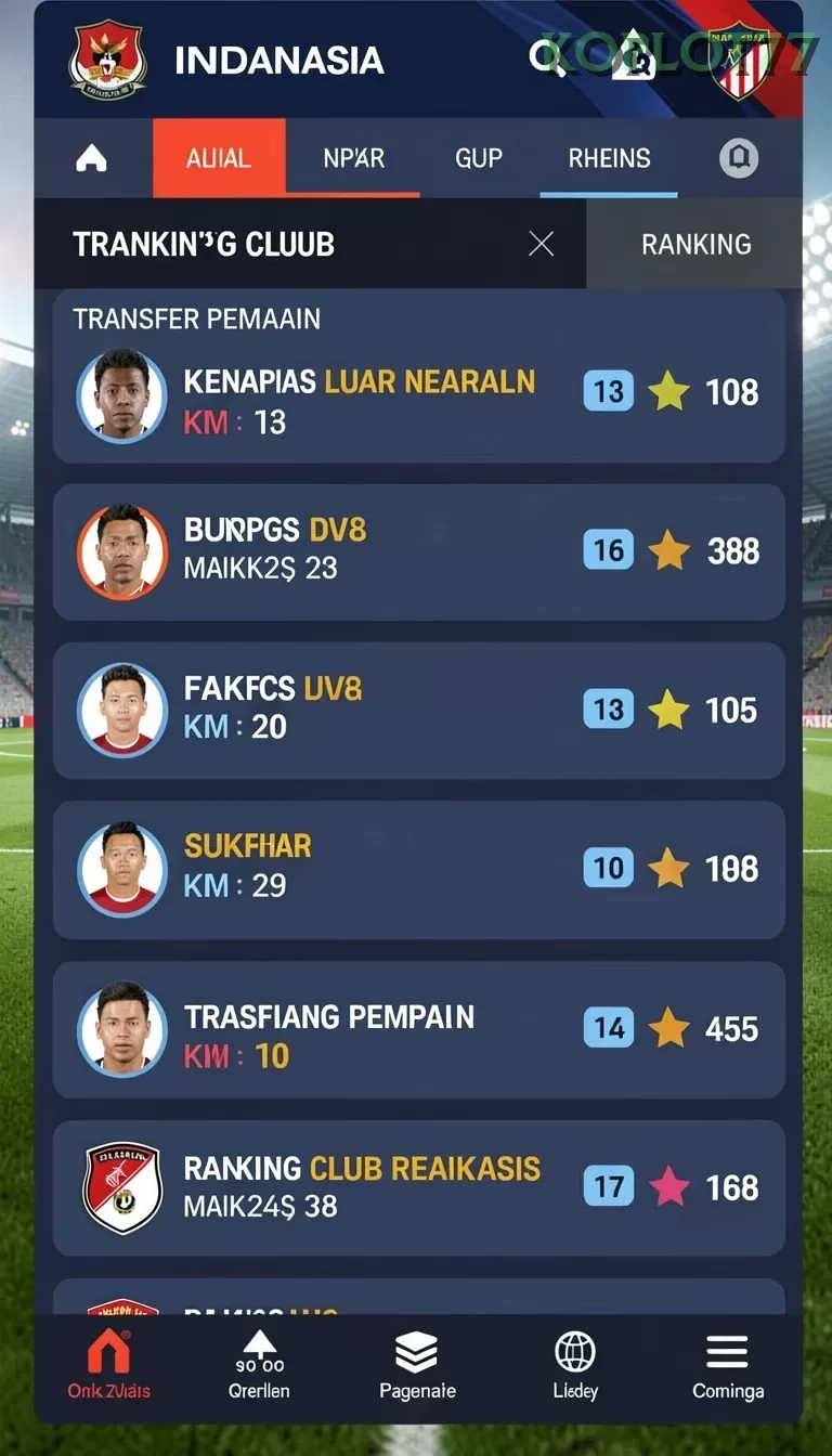 Cuplikan layar IDNSERU — menu navigasi